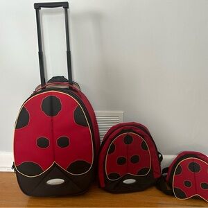 Samsonite Ladybug Kids Bag Set - Red and Black